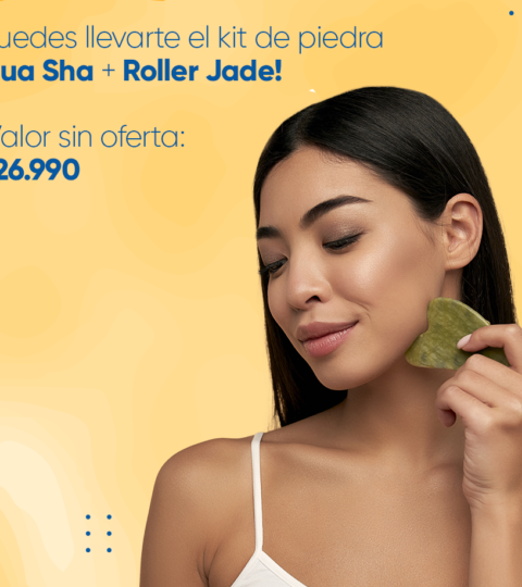 Rodillo De Jade + Piedra Gua Sha